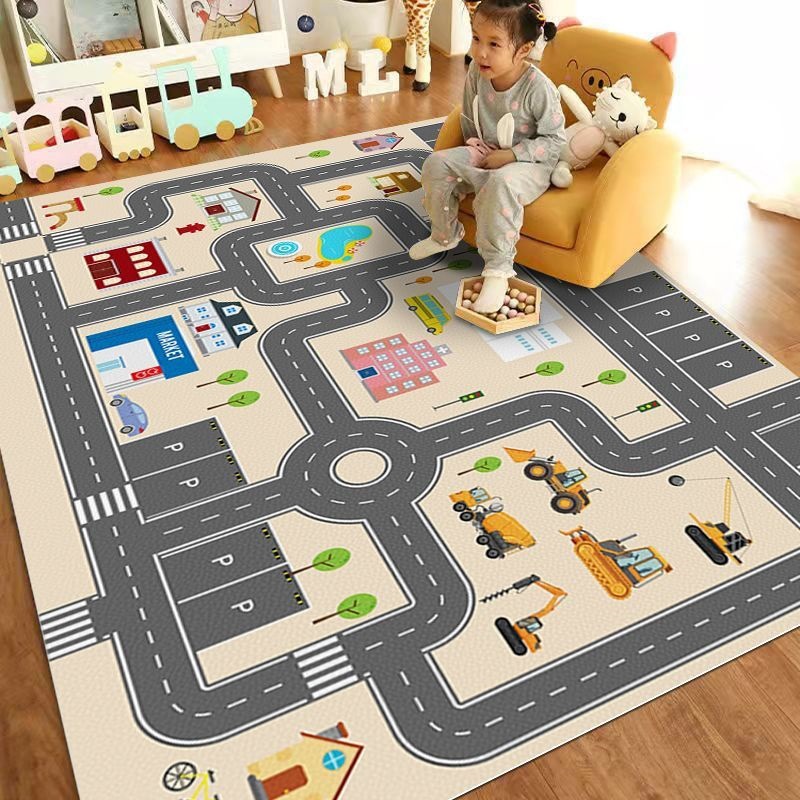 Cartoon children's floor mat c - Home Textiles City avis et prix