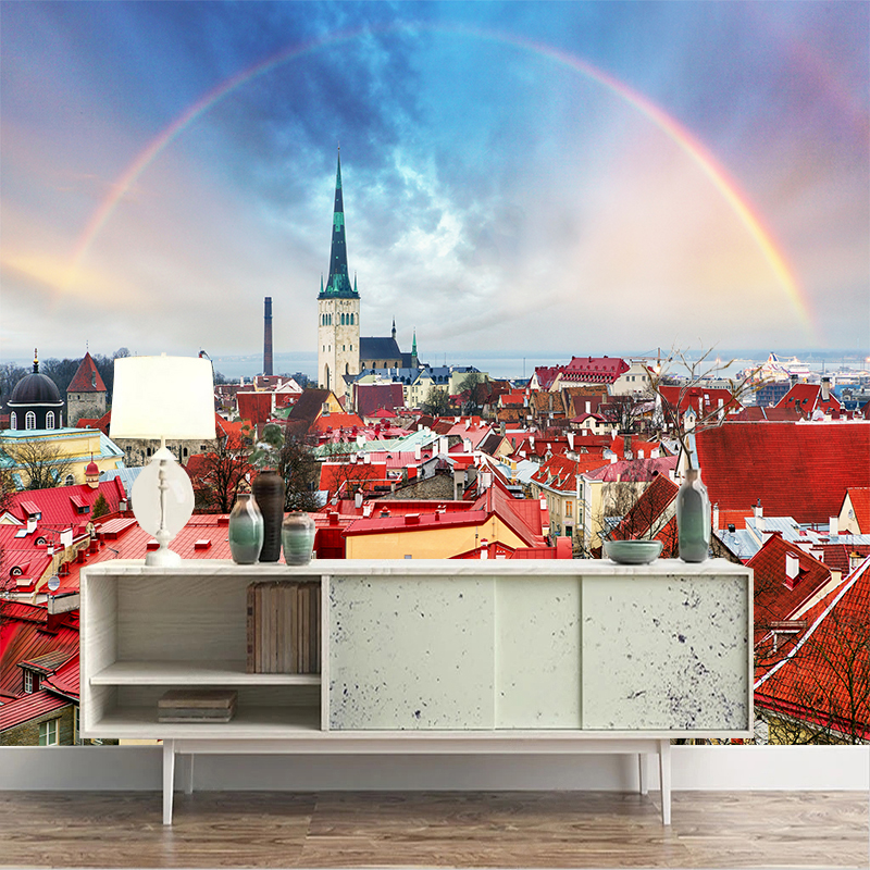 Custom 3D Mural Wallpaper City - Home Textiles City avis et prix