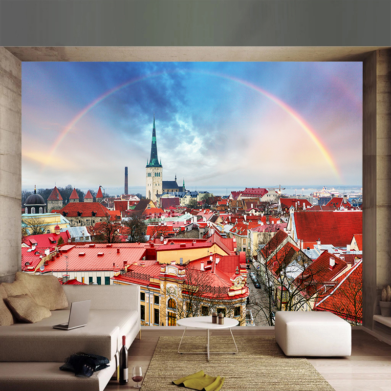 Custom 3D Mural Wallpaper City - Home Textiles City avis et prix