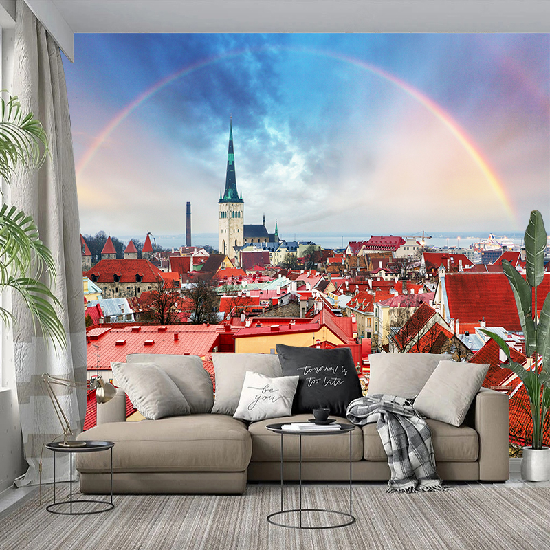 Custom 3D Mural Wallpaper City - Home Textiles City avis et prix