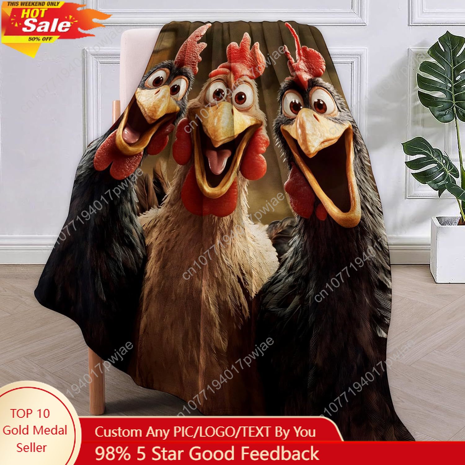 Chickens Blanket Gifts for Wom - Home Textiles Towel avis et prix