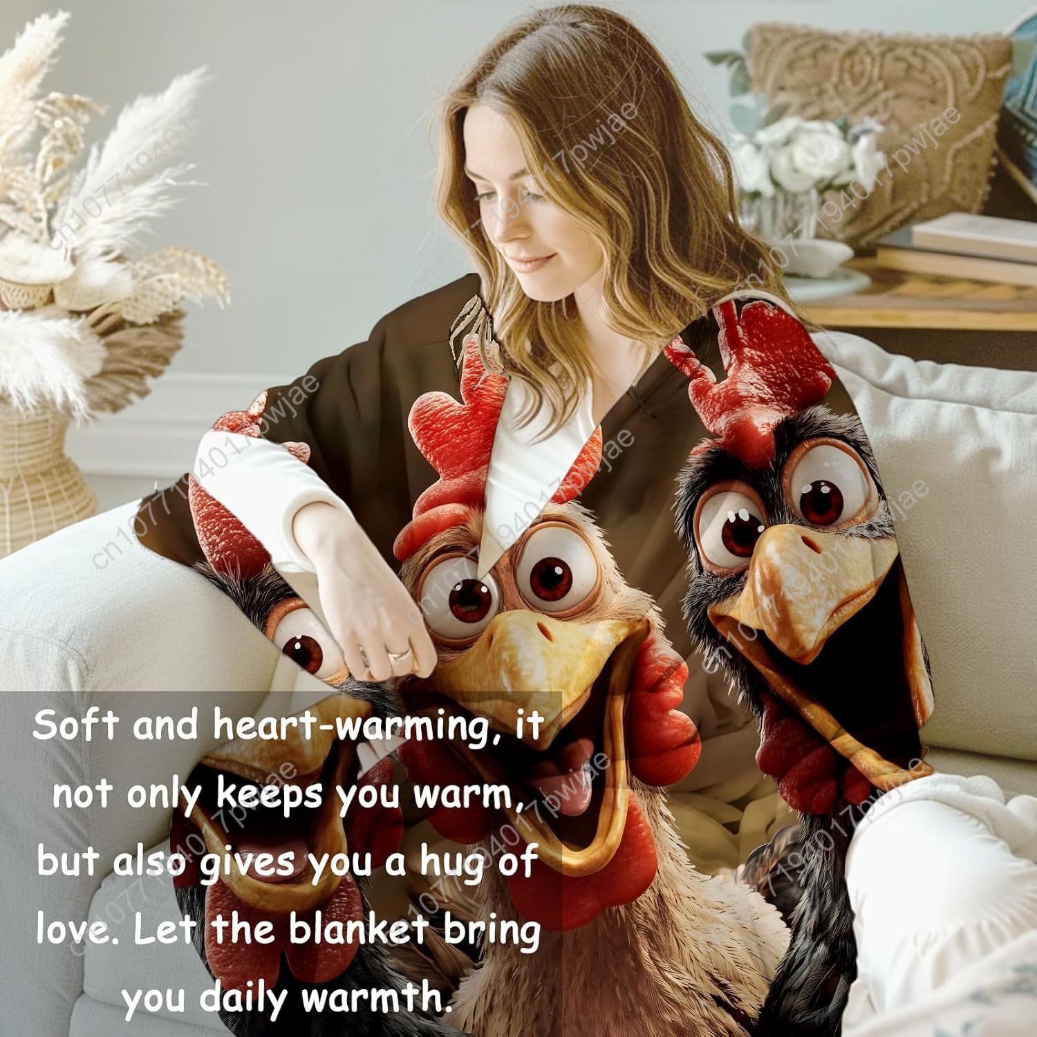 Chickens Blanket Gifts for Wom - Home Textiles Towel avis et prix