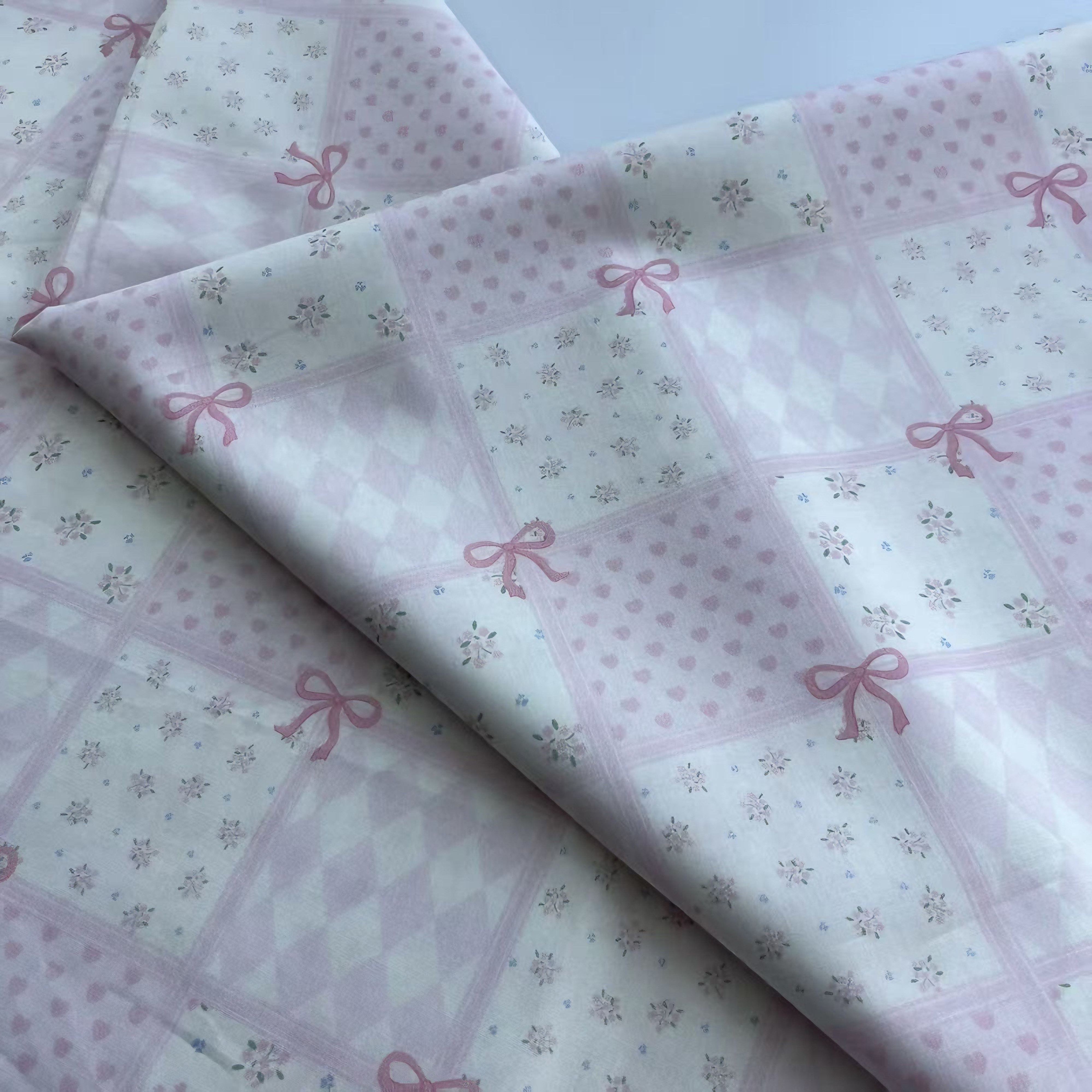 Pastel Pink inspired 100% Cott - Home Fashion Textiles avis et prix