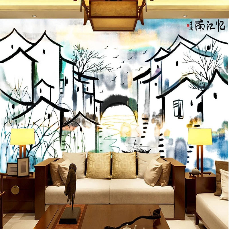 Custom Mural Wallpaper Chinese - Home Textiles City avis et prix