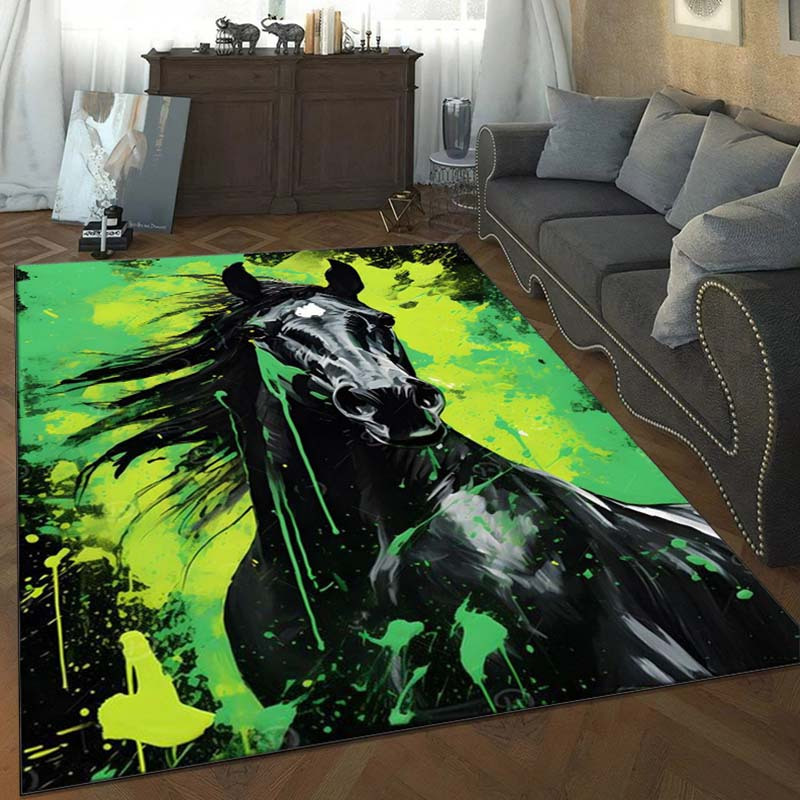 Abstract Horse Rug in Green an - Home Textiles Designer avis et prix