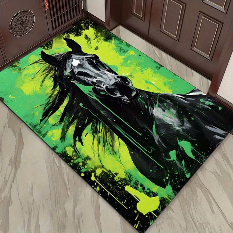 Abstract Horse Rug in Green an - Home Textiles Designer avis et prix