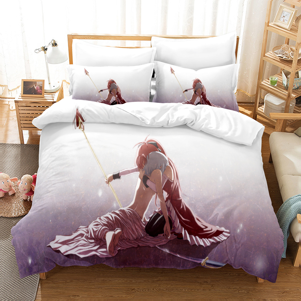 Kawaii Anime Puella Magi Madok - Linen Duvet Cover avis et prix