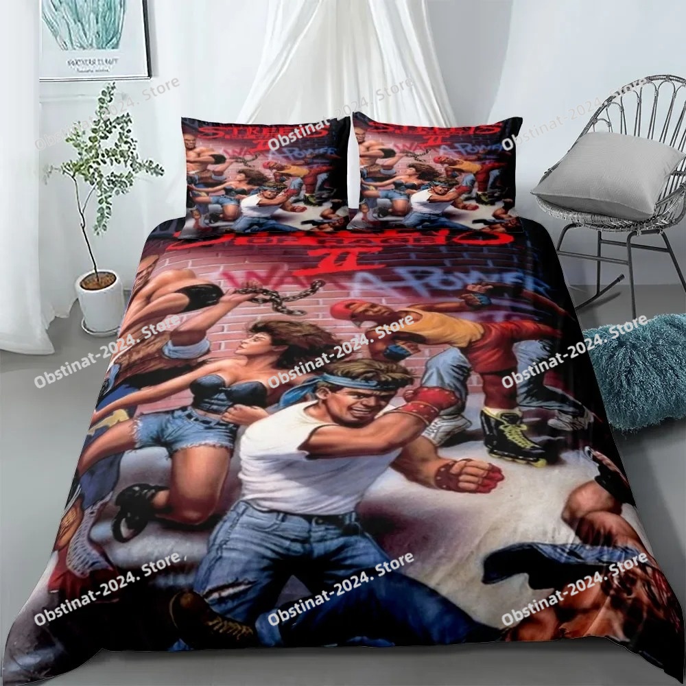 Streets of Rage Final Duvet Co - Linen Duvet Cover avis et prix