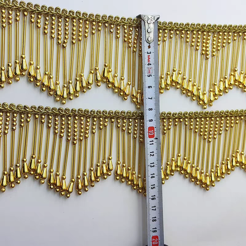 8cm Wide Gold, Silver, Beaded  - Home Fashion Textiles avis et prix