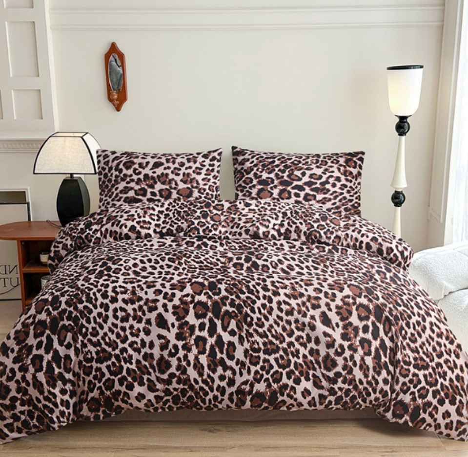 Best-selling leopard print cou - Linen Duvet Cover avis et prix