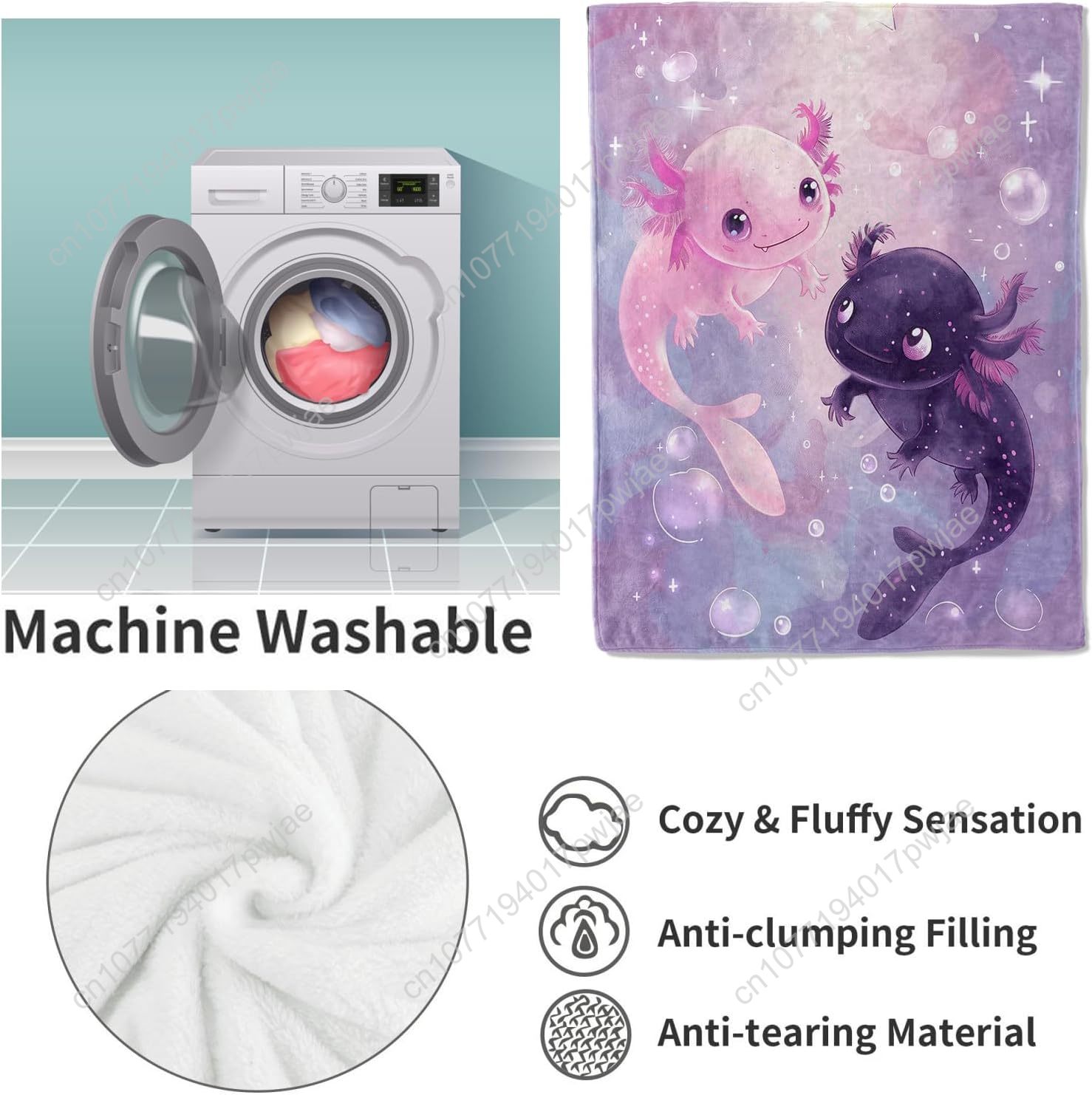Axolotl Blanket Cute Axolotls  - Home Textiles Towel avis et prix