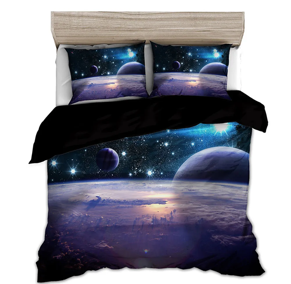 Space star 3d Galaxy Duvet Cov - Linen Duvet Cover avis et prix