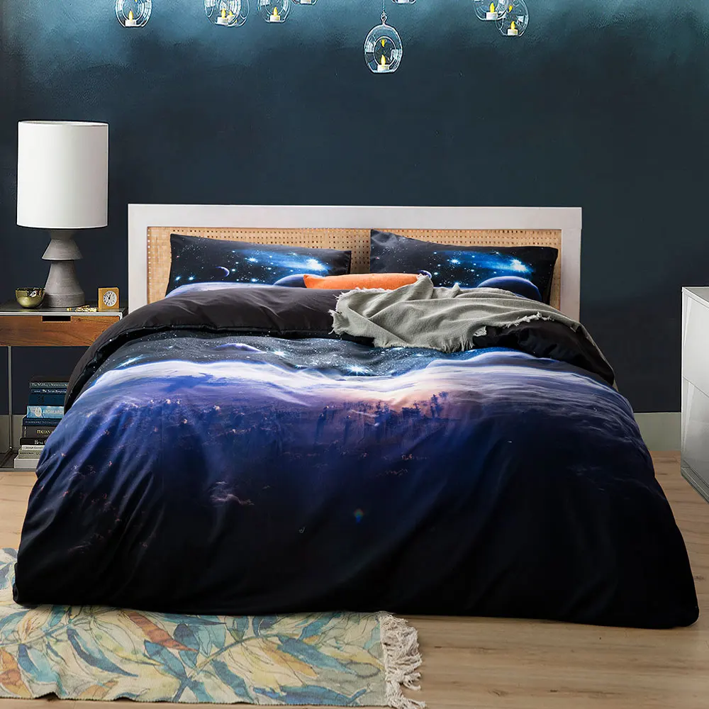 Space star 3d Galaxy Duvet Cov - Linen Duvet Cover avis et prix
