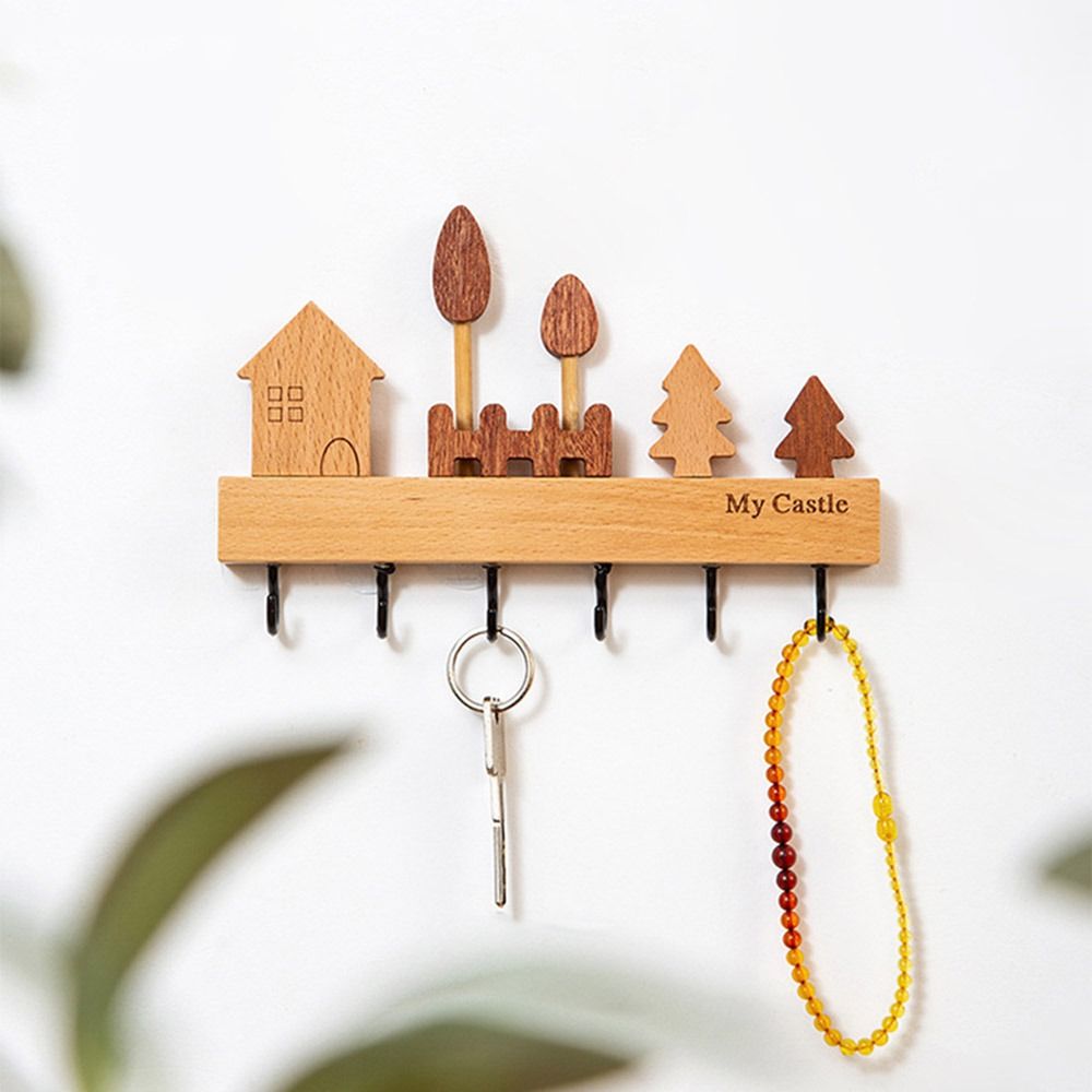 Charming Solid Wood Key Hook R - Home Textiles Towel avis et prix