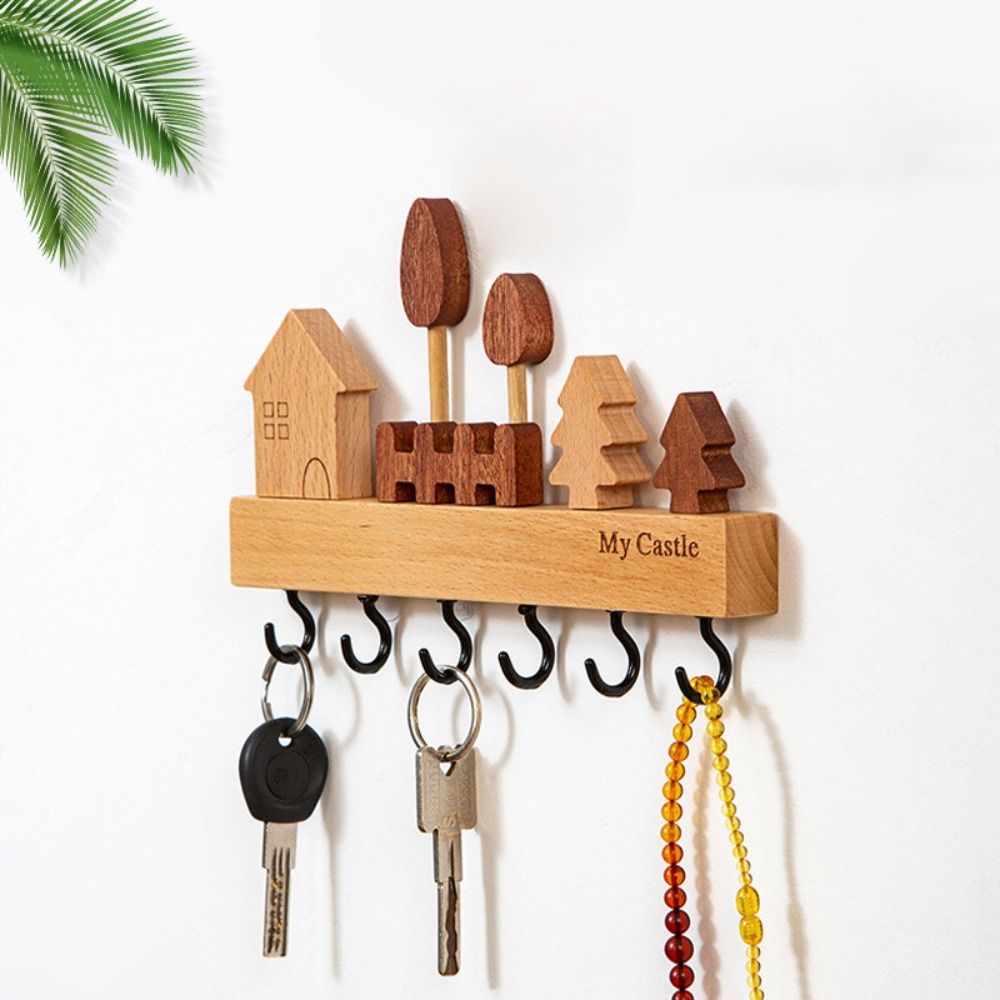Charming Solid Wood Key Hook R - Home Textiles Towel avis et prix