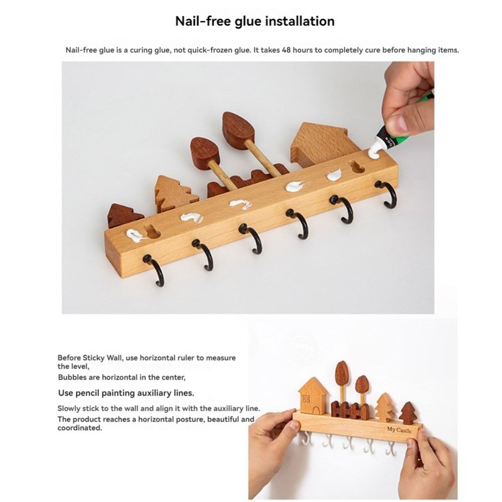 Charming Solid Wood Key Hook R - Home Textiles Towel avis et prix
