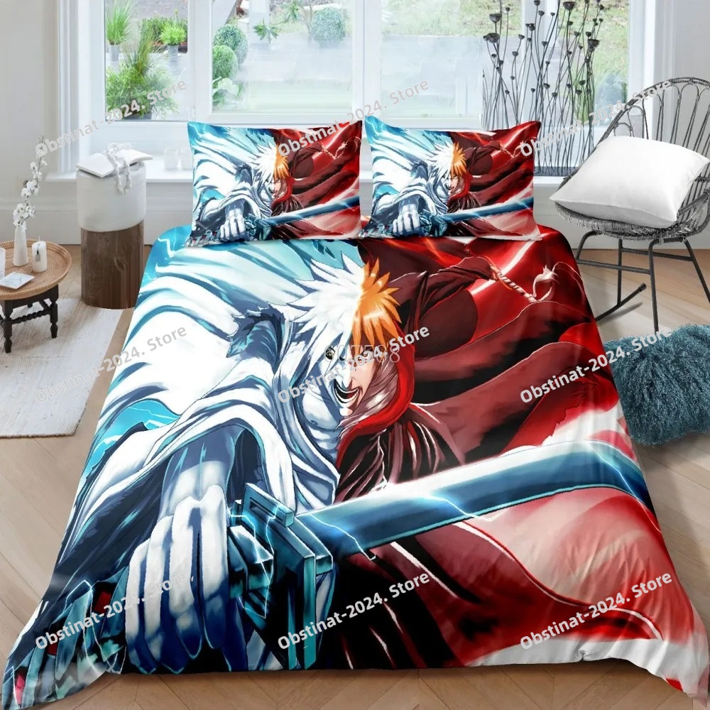 3D Bleach Kurosaki Ichigo Bedd - Linen Duvet Cover avis et prix
