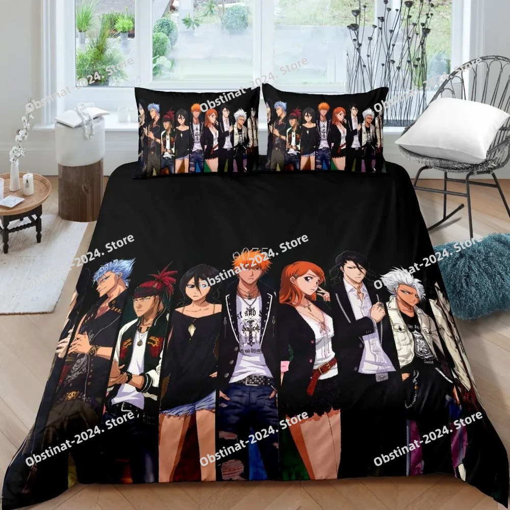 3D Bleach Kurosaki Ichigo Bedd - Linen Duvet Cover avis et prix
