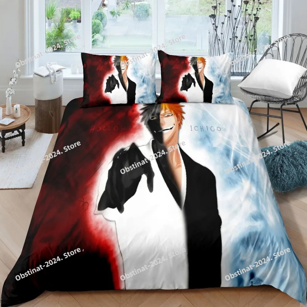 3D Bleach Kurosaki Ichigo Bedd - Linen Duvet Cover avis et prix