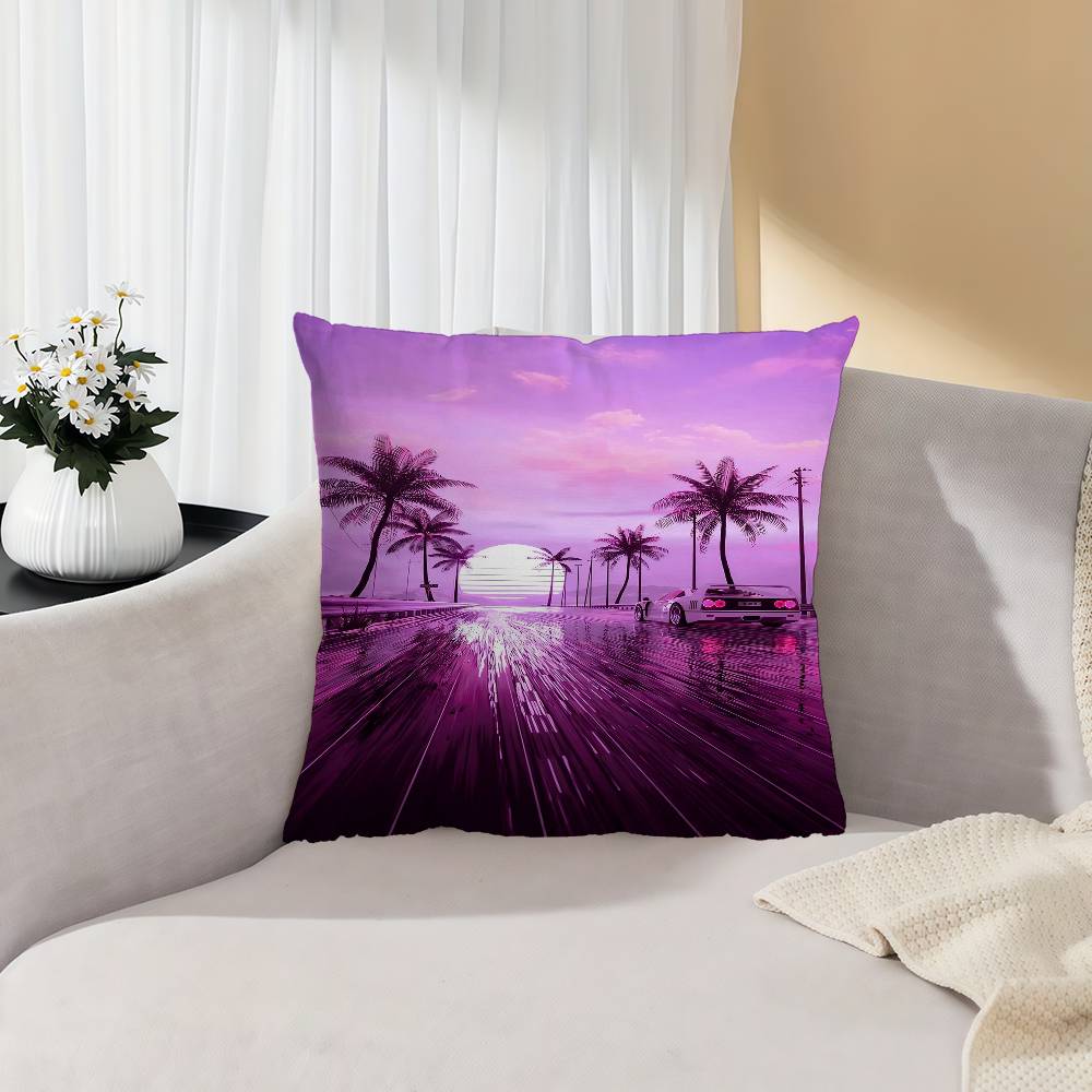 Neon Night City Landscape 80s  - Home Textiles City avis et prix