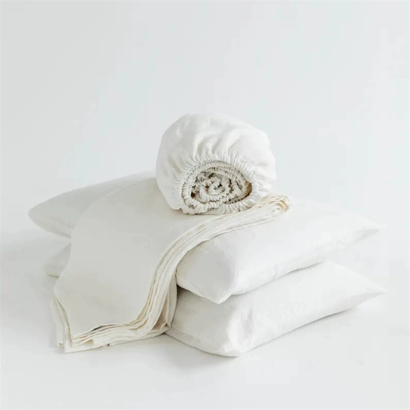 100% Linen Fitted Bed Sheet Se - Linen Duvet Cover avis et prix