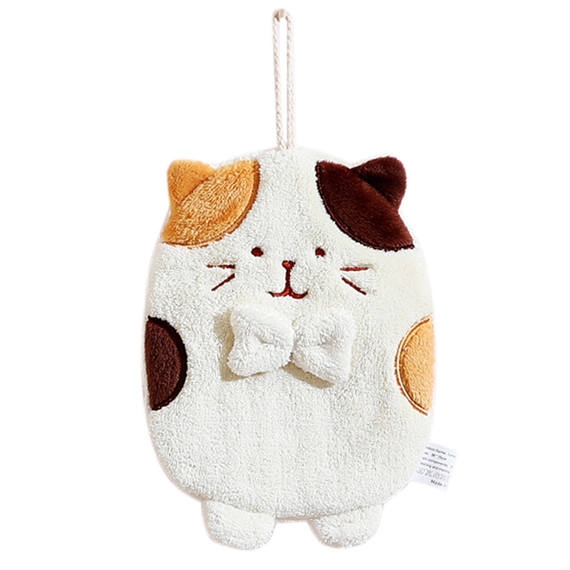 1PC Cute Cartoon Cat Hanging H - Home Textiles Towel avis et prix