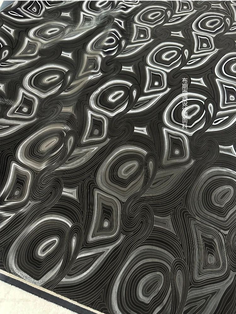 Black PU Leather Fabric Design - Home Fashion Textiles avis et prix