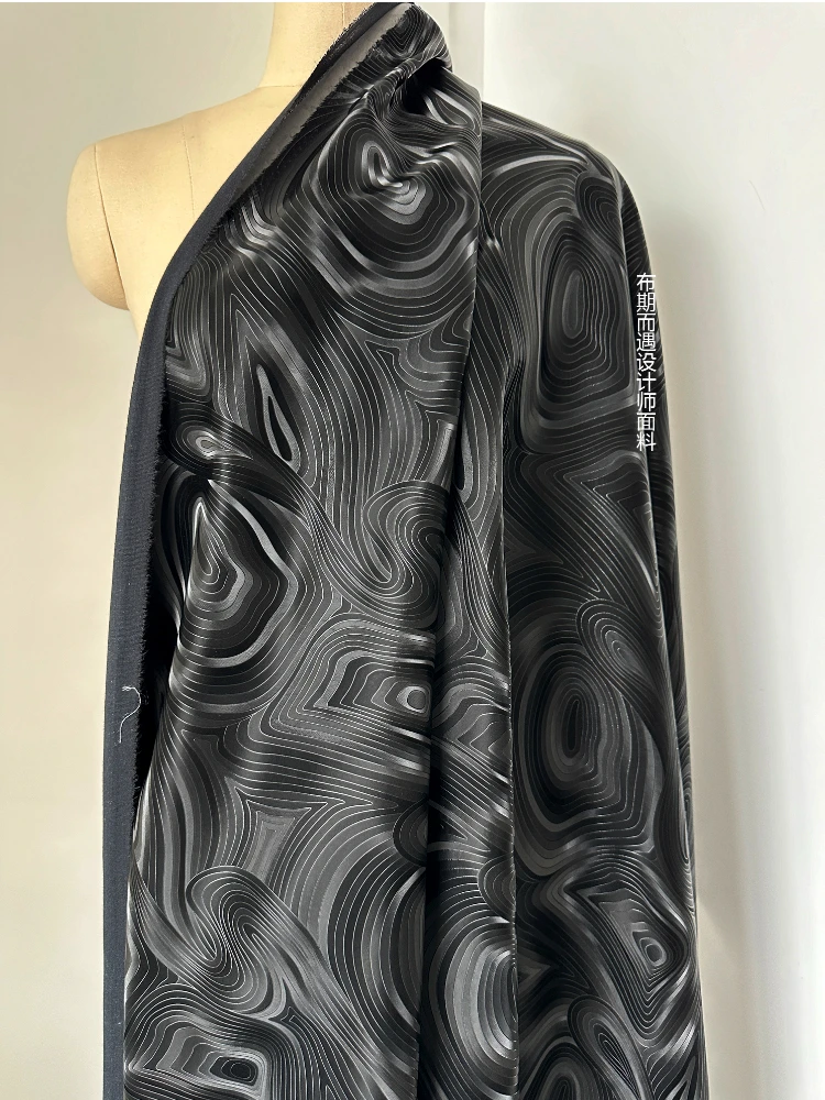 Black PU Leather Fabric Design - Home Fashion Textiles avis et prix