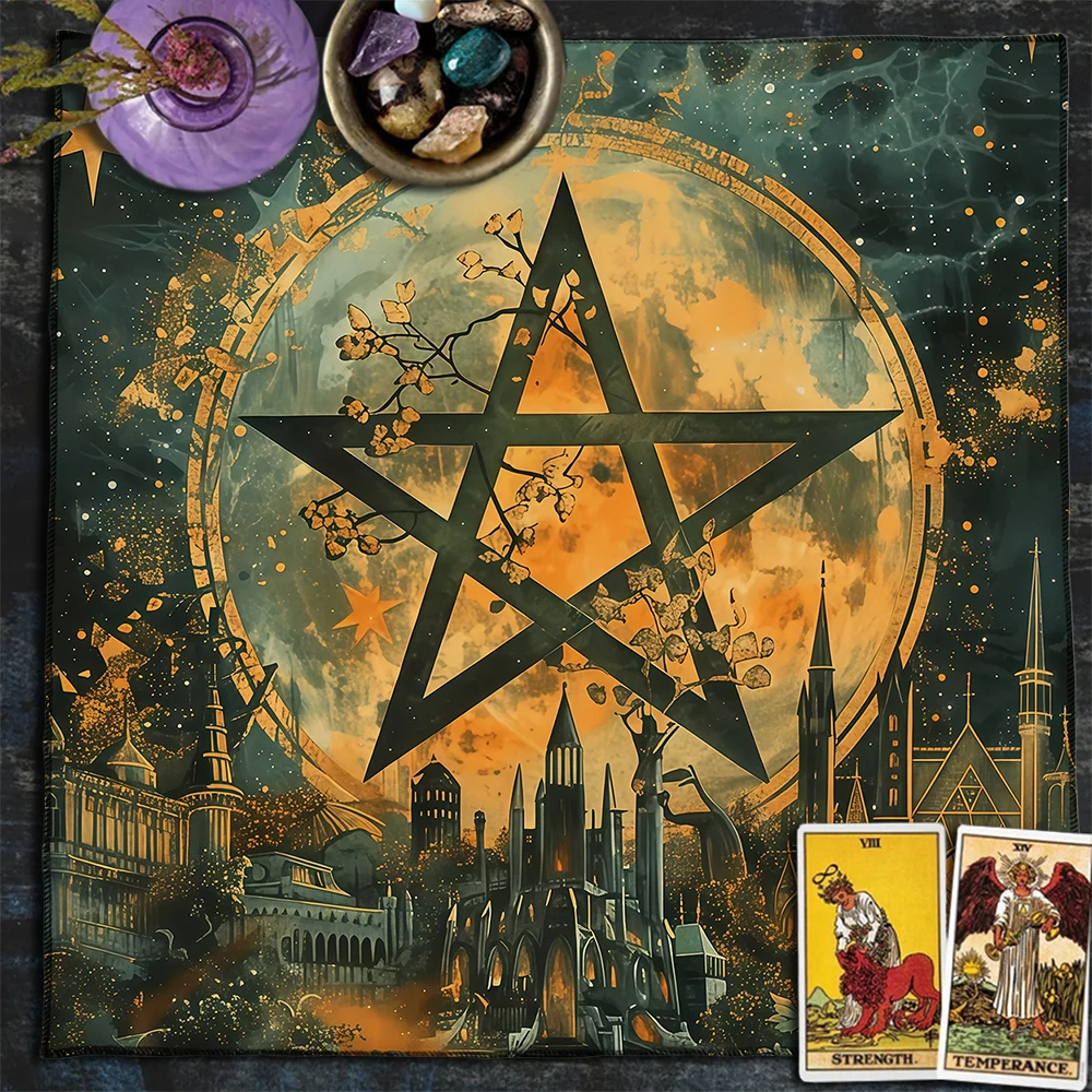 The Pentagram City Tarot Card  - Home Textiles City avis et prix