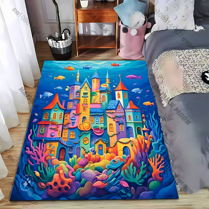 Underwater city with vibrant c - Home Textiles City avis et prix