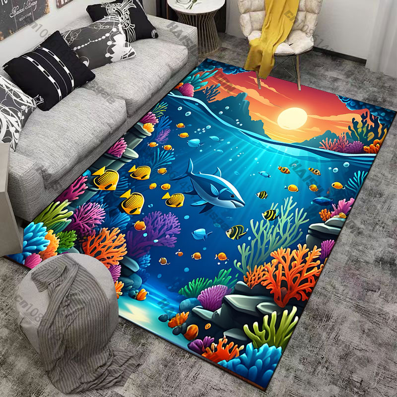 Underwater city with vibrant c - Home Textiles City avis et prix
