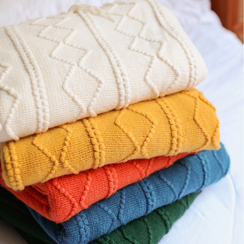 Textile City Diamond Knit Thro - Home Textiles City avis et prix