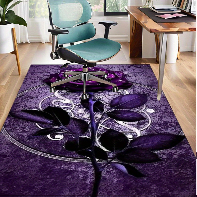 Purple Leaf Rug for Elegant Of - Home Textiles Designer avis et prix