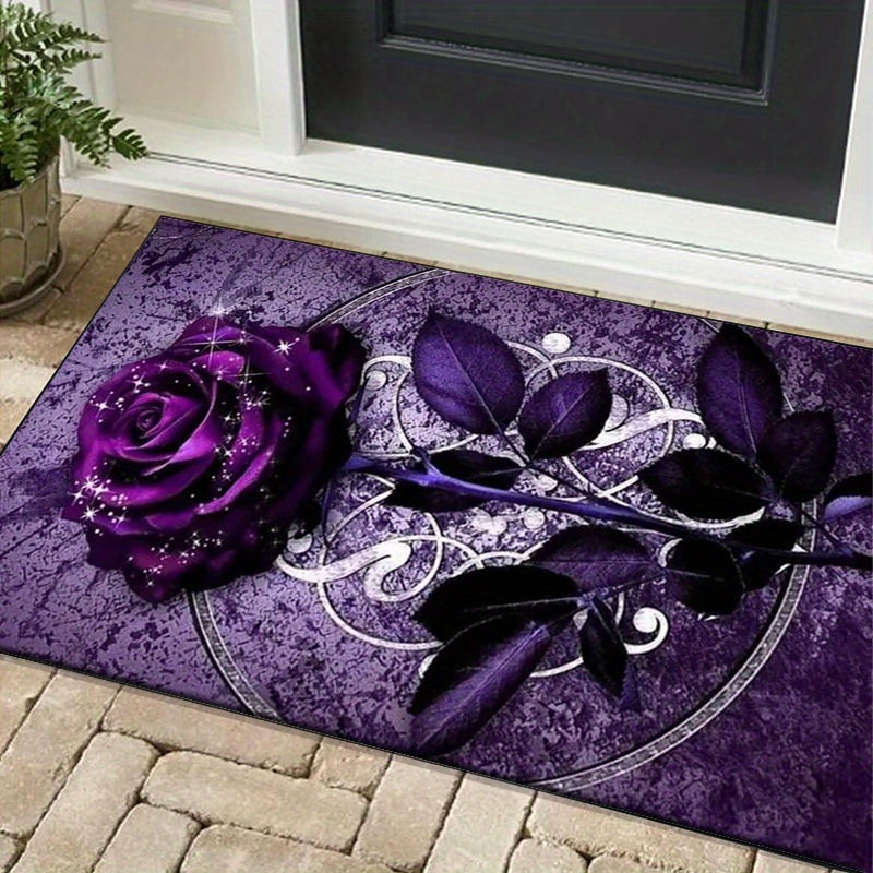 Purple Leaf Rug for Elegant Of - Home Textiles Designer avis et prix