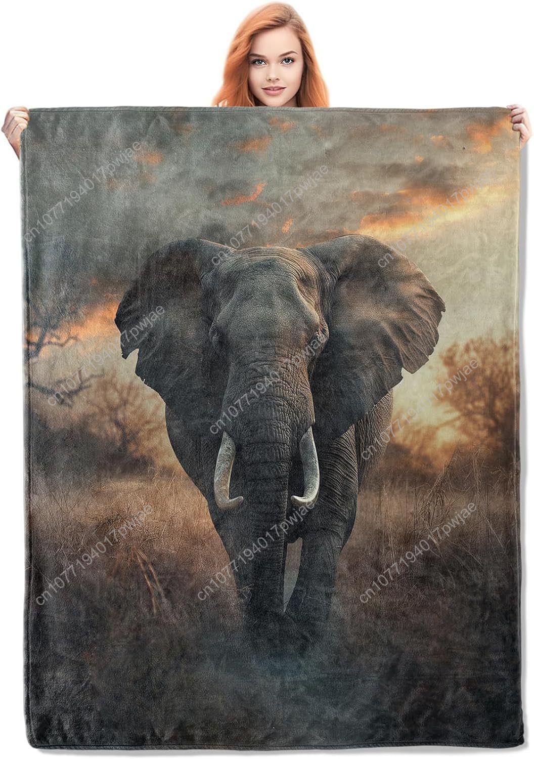 Elephant Fleece Blanket, Reali - Home Textiles Towel avis et prix