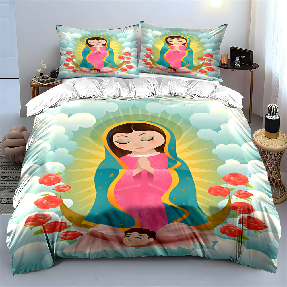 Our Lady of Guadalupe Bedding  - Linen Duvet Cover avis et prix
