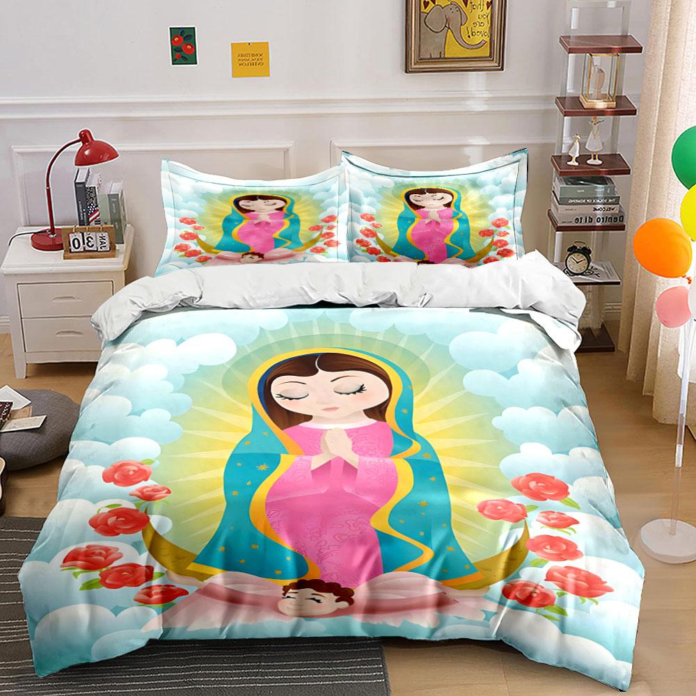 Our Lady of Guadalupe Bedding  - Linen Duvet Cover avis et prix