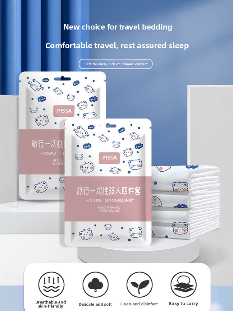 Disposable Hotel Bed Linen Set - Linen Duvet Cover avis et prix