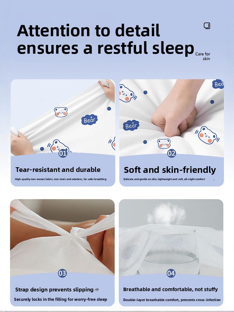 Disposable Hotel Bed Linen Set - Linen Duvet Cover avis et prix