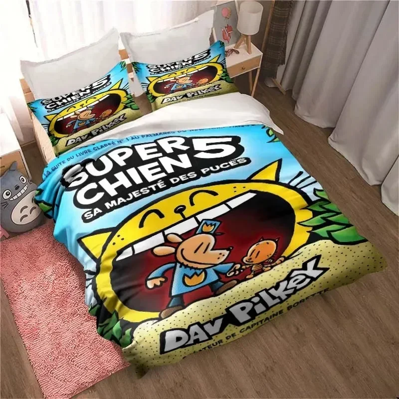 DOG MAN Cute Cartoon Pattern P - Linen Duvet Cover avis et prix