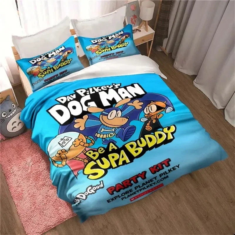 DOG MAN Cute Cartoon Pattern P - Linen Duvet Cover avis et prix