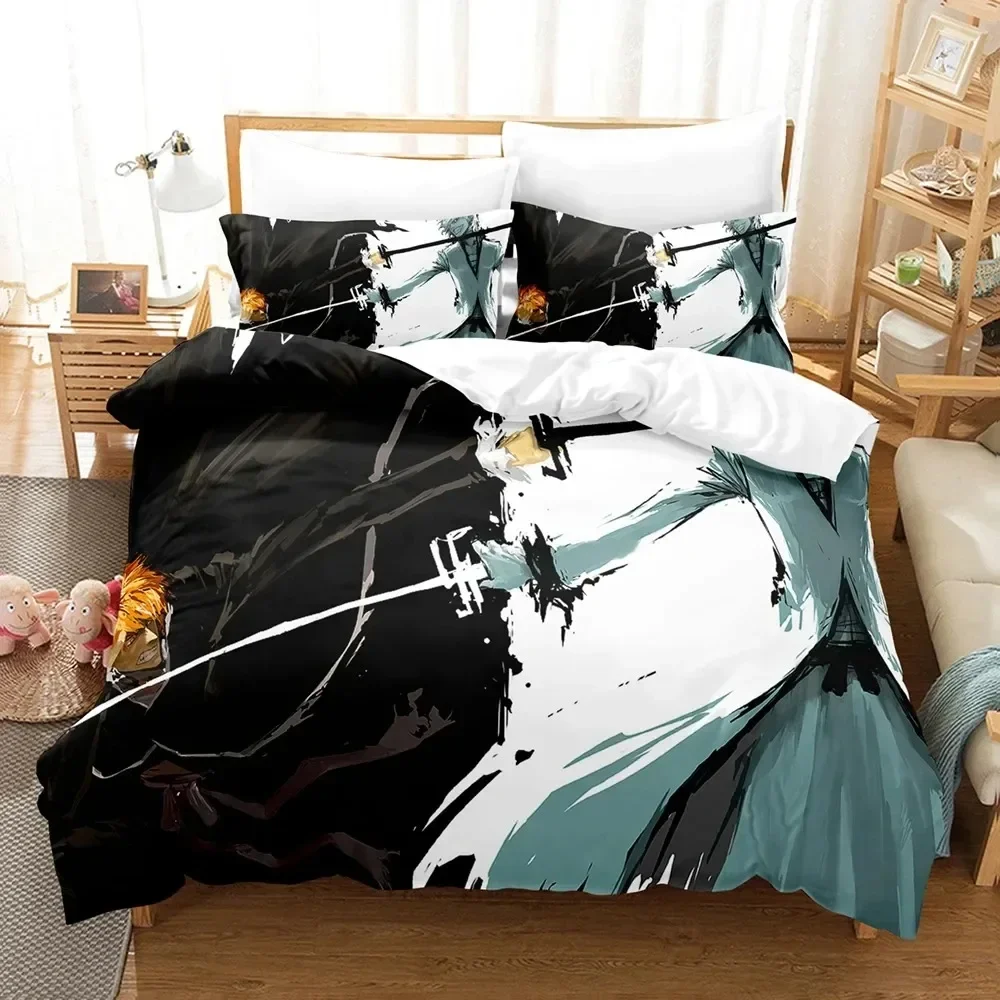 3D Print Anime Bleach Kurosaki - Linen Duvet Cover avis et prix