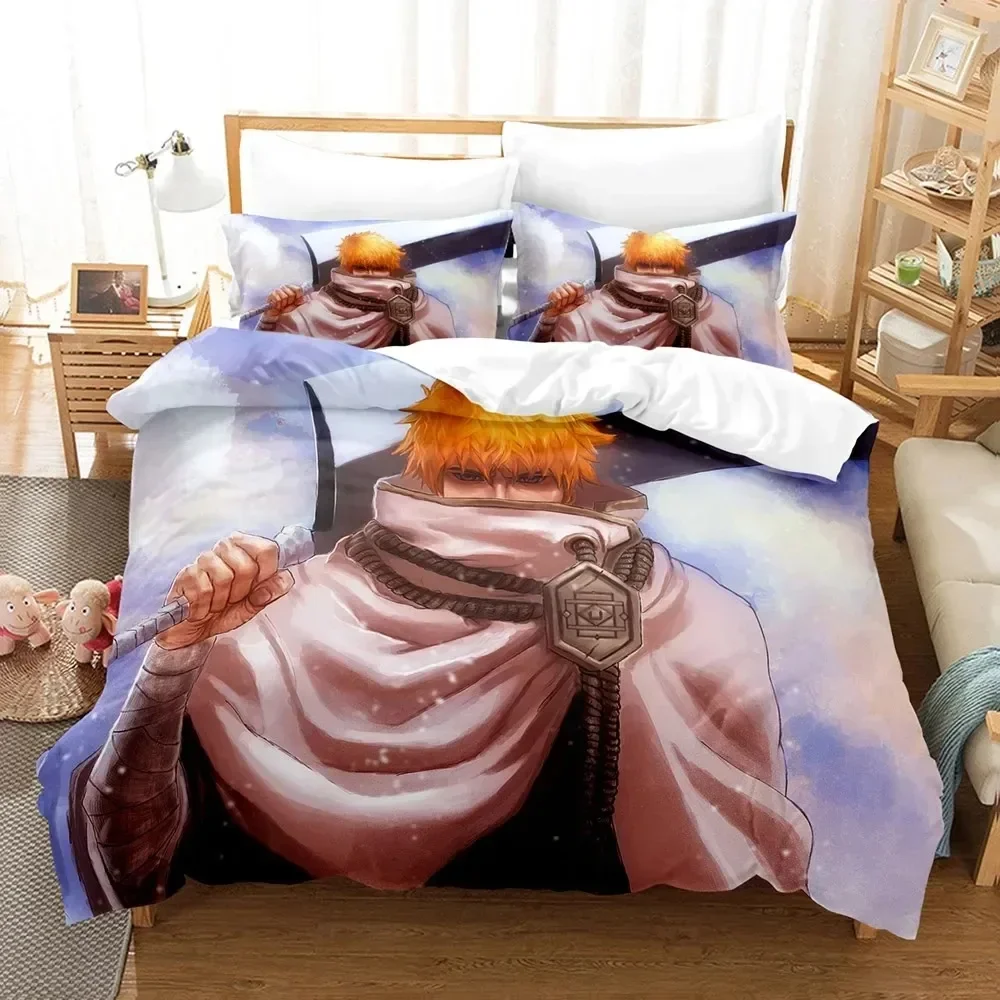 3D Print Anime Bleach Kurosaki - Linen Duvet Cover avis et prix