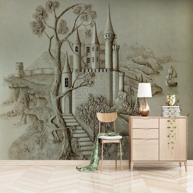 3D Architectural Wall Mural Mo - Home Textiles City avis et prix