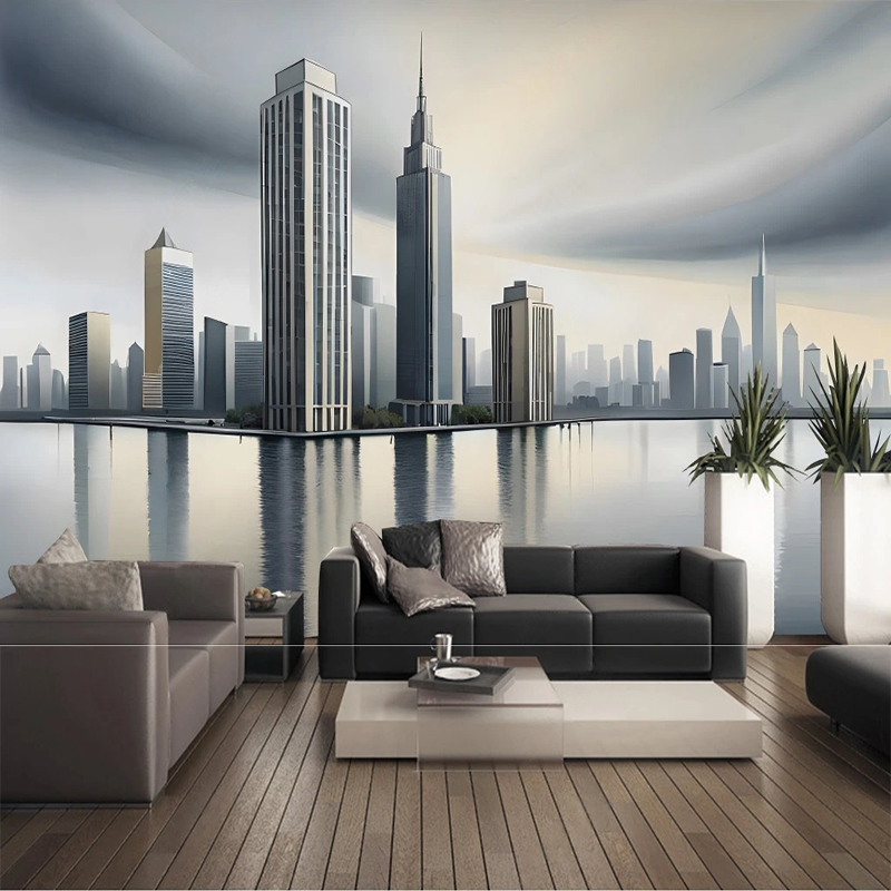 Custom 3D Wall Mural Geometric - Home Textiles City avis et prix