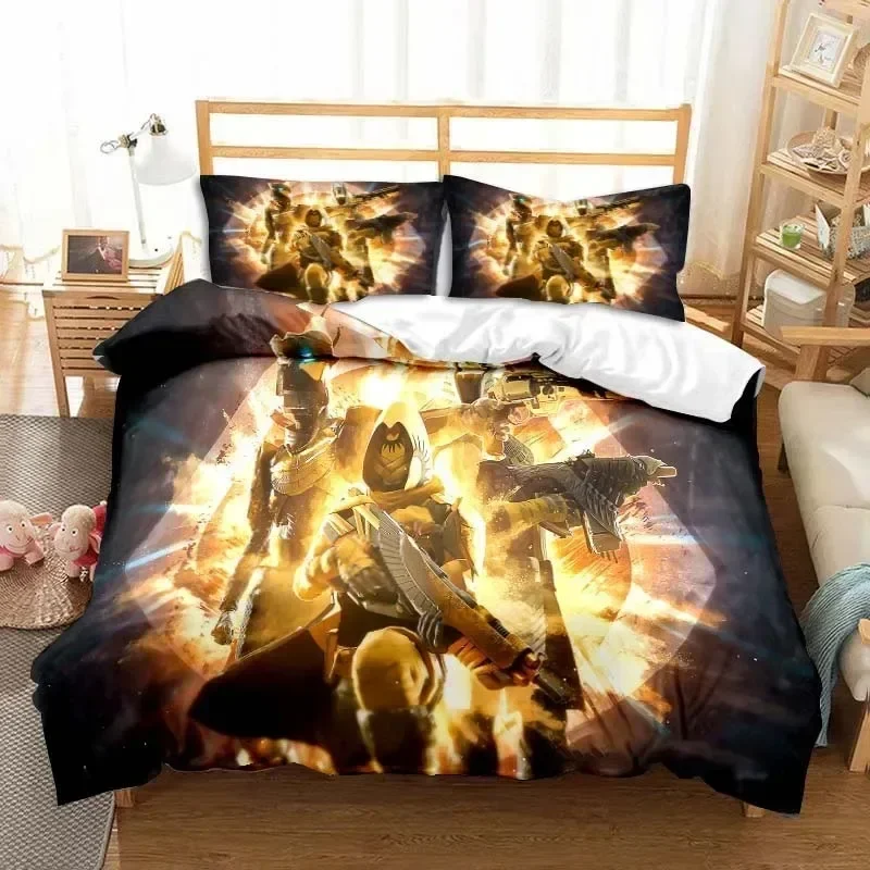 Game Destiny Printed Bed Set D - Linen Duvet Cover avis et prix