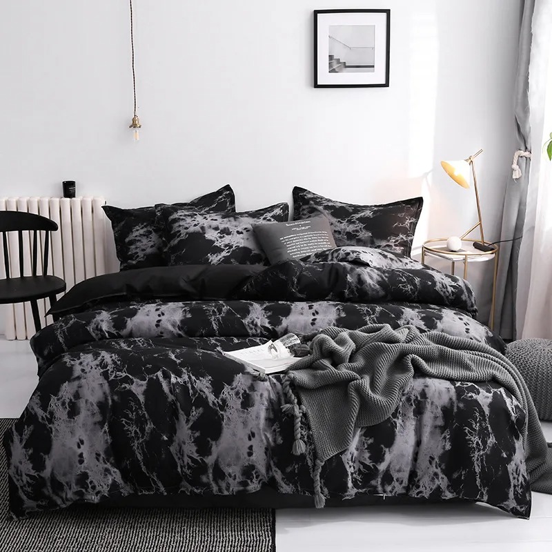 Luxury Black Bedding Comforter - Linen Duvet Cover avis et prix
