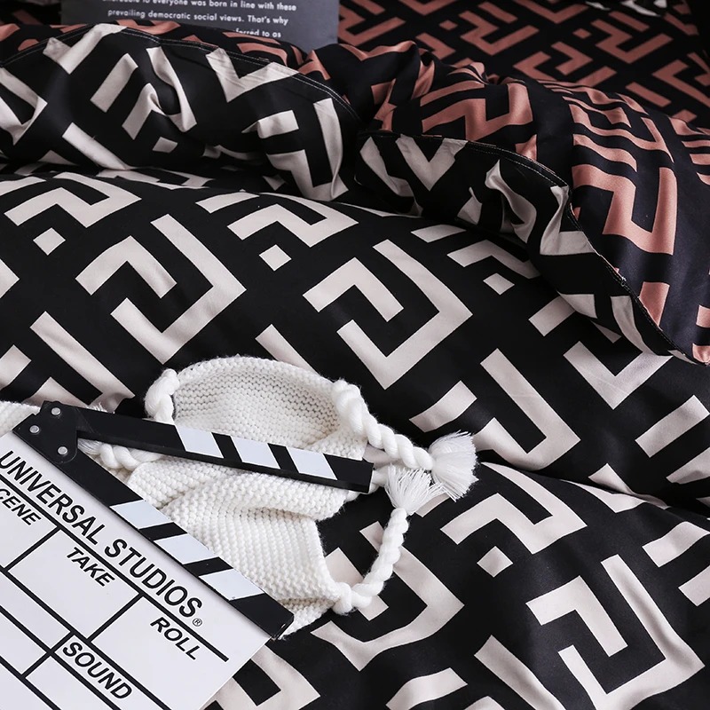 Luxury Black Bedding Comforter - Linen Duvet Cover avis et prix