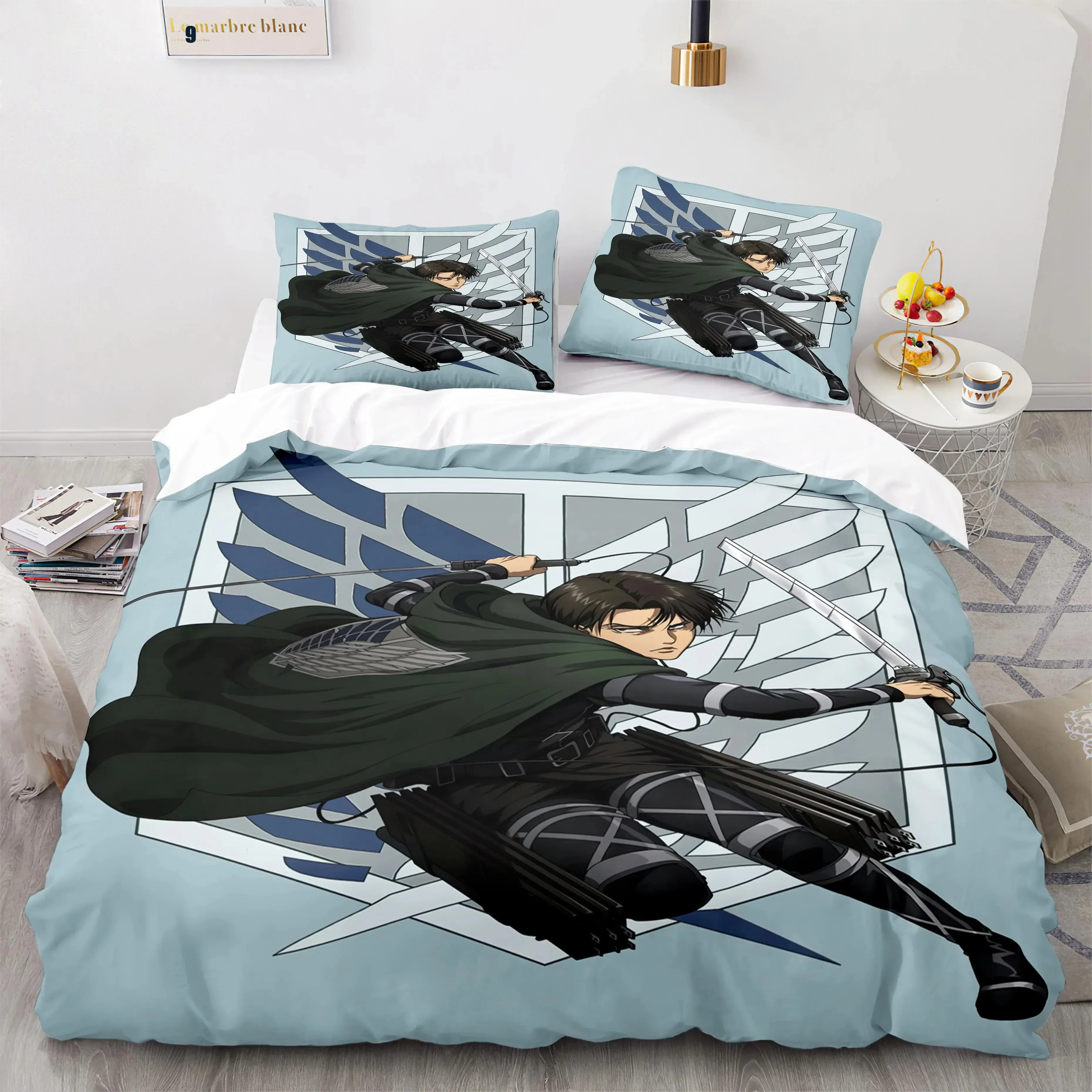 Anime Attack On Titan Home Tex - Linen Duvet Cover avis et prix