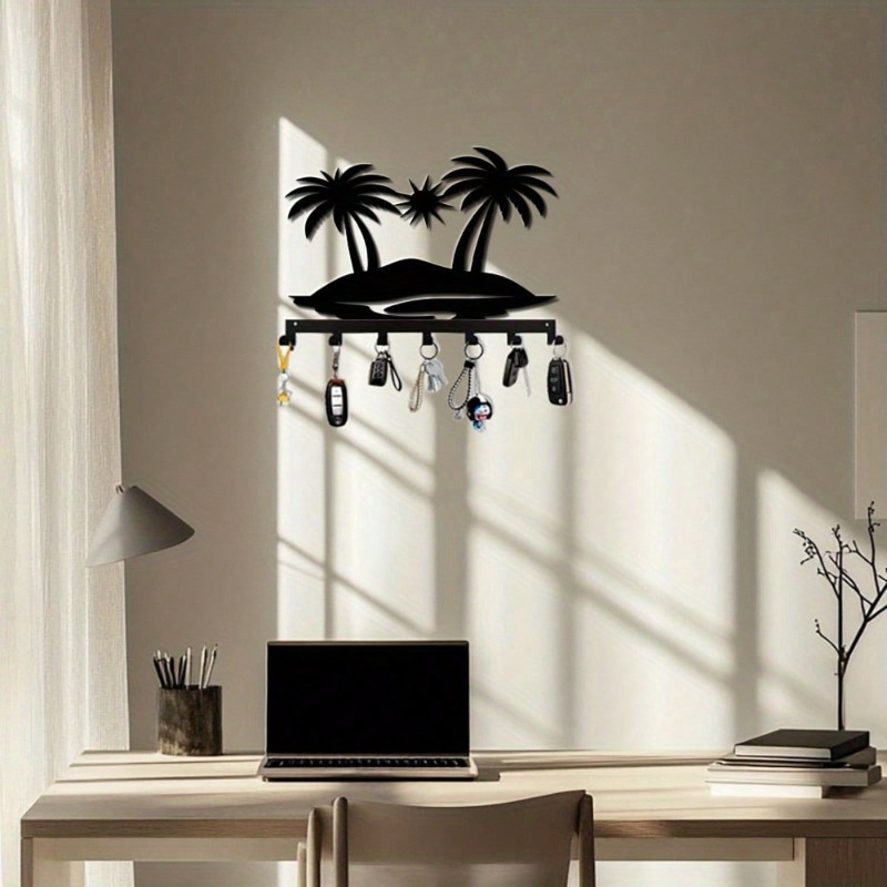 Metal 7-Hook Key Holder with S - Home Textiles Towel avis et prix
